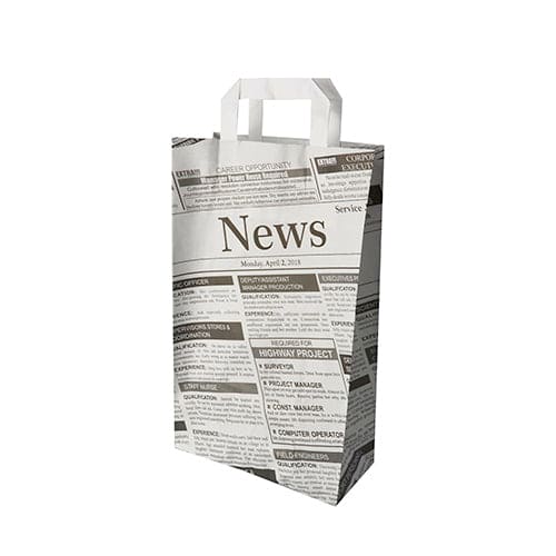 newsprint carrier bags