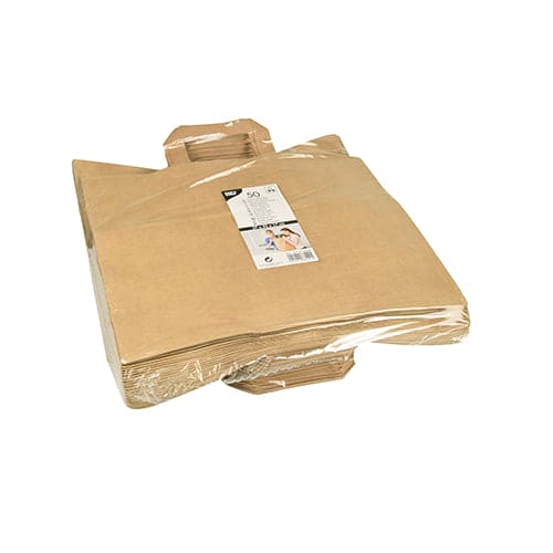 27cm White Carrier Bag With Handles - 400 units