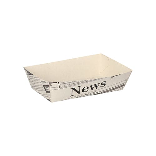newsprint food tray