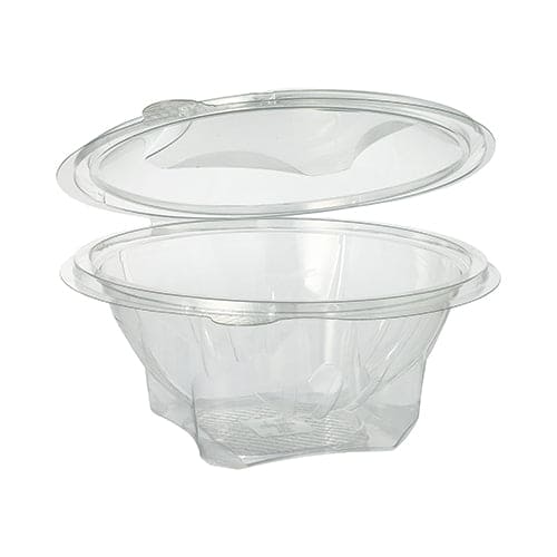 300 Clear Round Salad Bowls 750ml