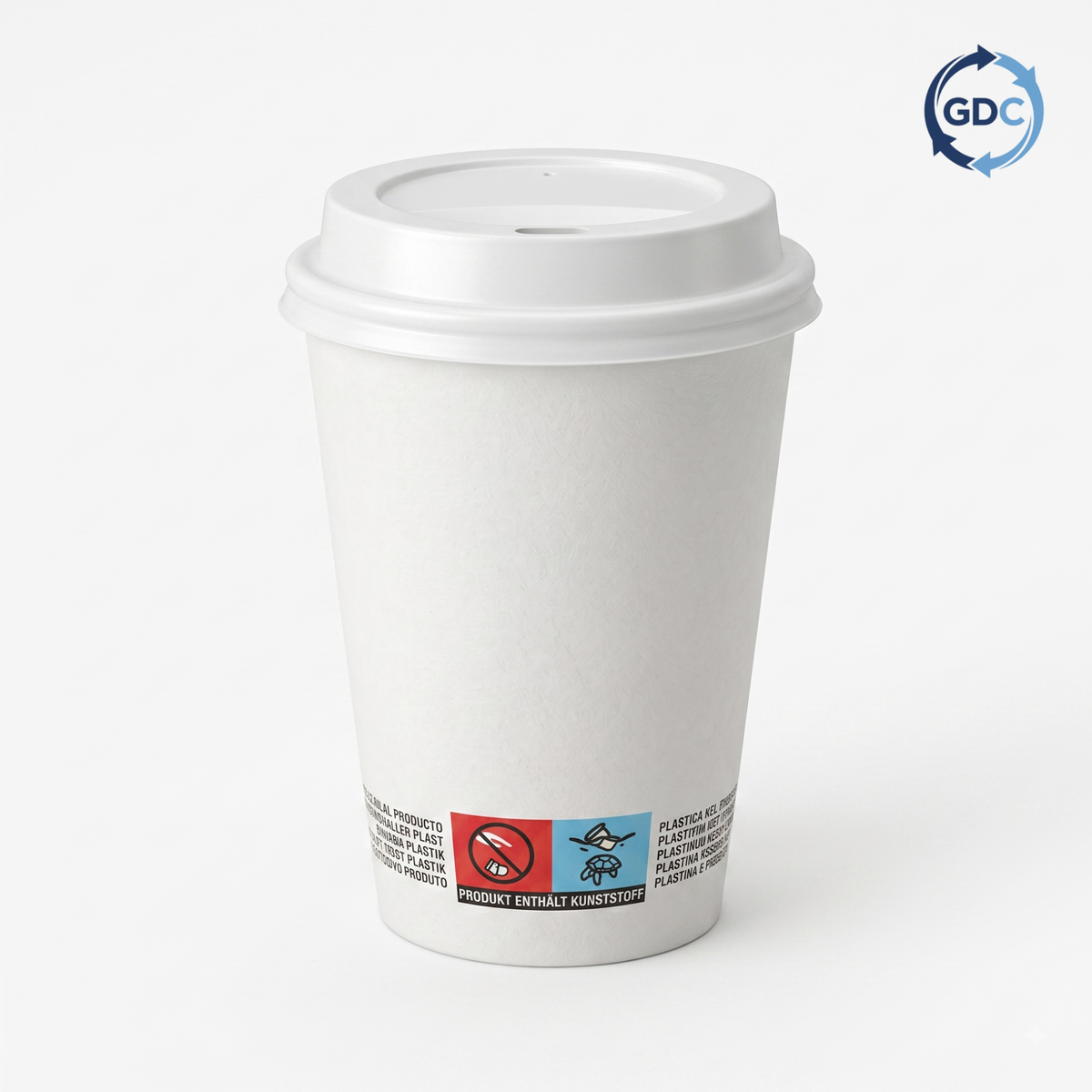 White Paper Coffee Cups, 1,000 per box