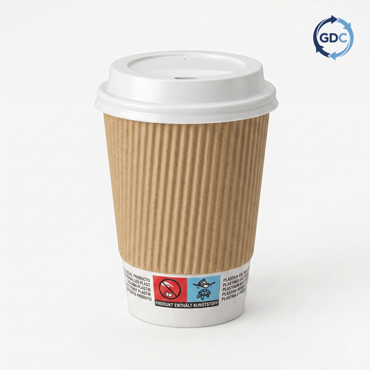 Ripple Wall Coffee Cups - 500 per box