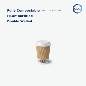 Ripple Wall Coffee Cups - 500 per box