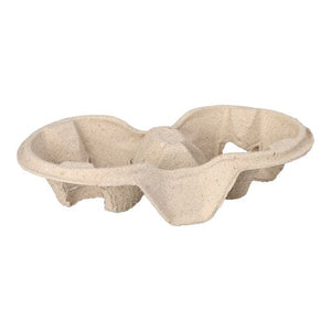 220 2 Coffee Cups Carrier Tray, 4.6cm x 22.3cm Nature