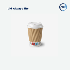 Ripple Wall Coffee Cups - 500 per box