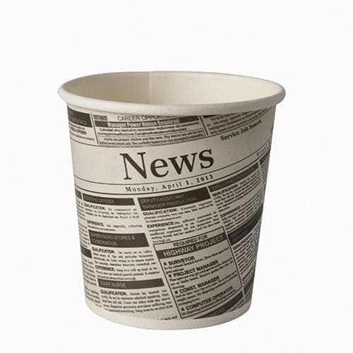 Snack Cups "Newsprint"