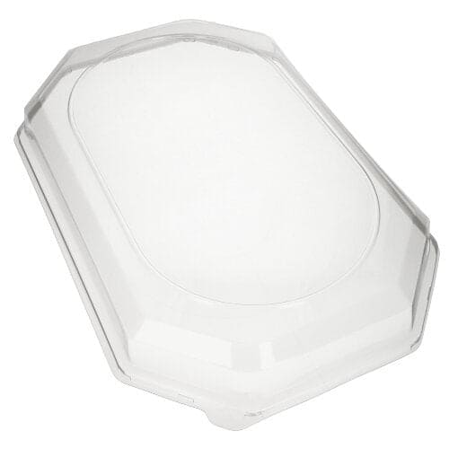 100 Serving plates Lids Clear, 54cm x 35cm Black