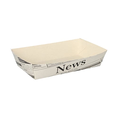 Large Food Tray "Newsprint" - 500 units