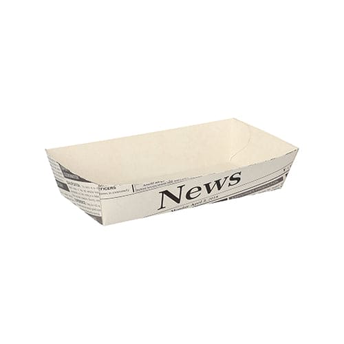 Medium Food Tray "Newsprint" - 600 units
