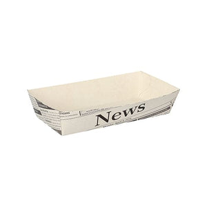 Medium Food Tray "Newsprint" - 600 units