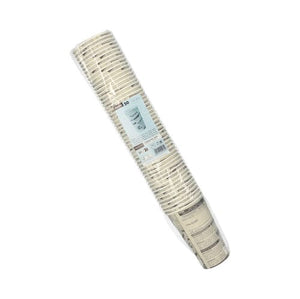 1,000 400ml Paper Cup "Newsprint", 0.4L Ø9cm White