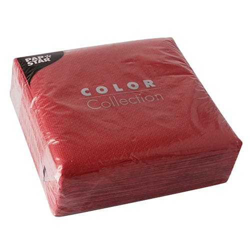 Red Napkin 1-ply (12 packs x 100 pieces)