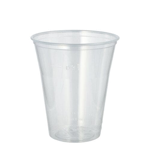 1,200 Polystyrene Pint Cups (300ml), 0.3L Ø9.5cm Clear