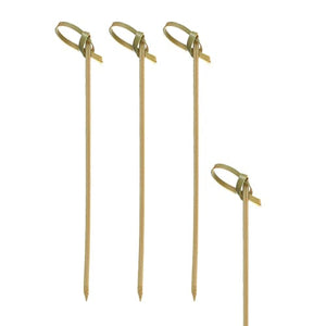 1,500 Knotted Bamboo Fingerfood Skewers, 18cm Nature