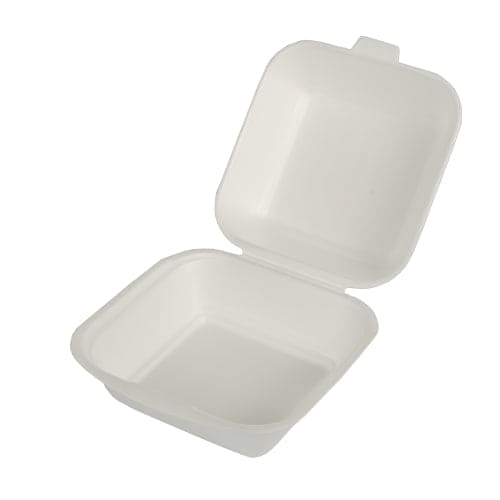 500 Suger Cane Food box, 8cm x 14.5cm White