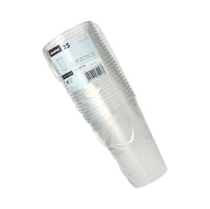 1,600 Plastic Cups, 0.5L Ø9.5cm Transparent