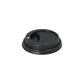 1000 Black Dome Lids (Diameter 8cm)