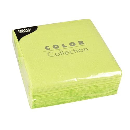 lime green napkin 1-ply