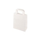 22cm White & Brown Carrier Bag With Handles - 400 units
