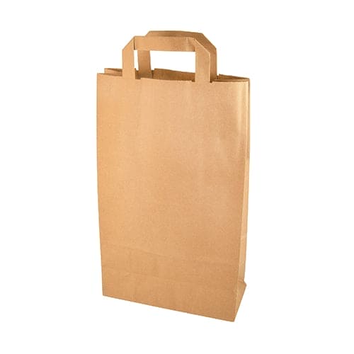 400 36cm Brown Carrier Bag With Handle, 36cm x 22cm