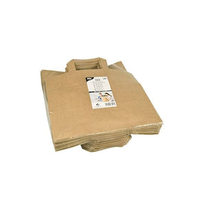 400 25cm Brown Carrier Bag With Handles, 25cm x 26cm