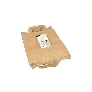 400 28cm Brown Carrier Bag With Handles, 28cm x 22cm