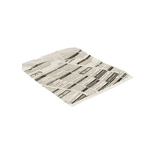 NEWSPRINT BURGER BAGS 