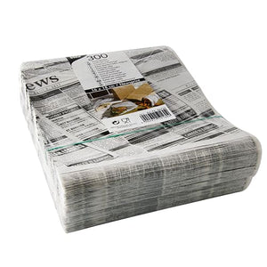 Newsprint Greaseproof Paper Bags - 1500 units