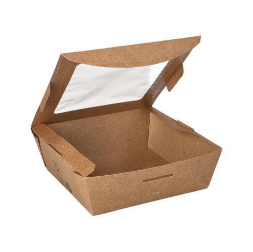 120 Deli Boxes With Window 650ml