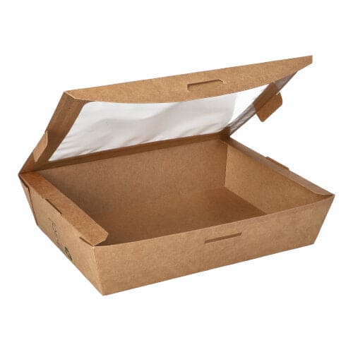 takeaway box with pla window 