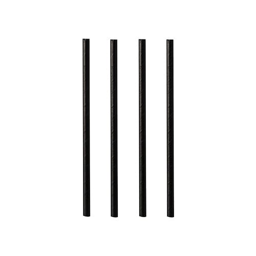 black cocktail straws