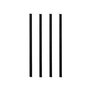black cocktail straws