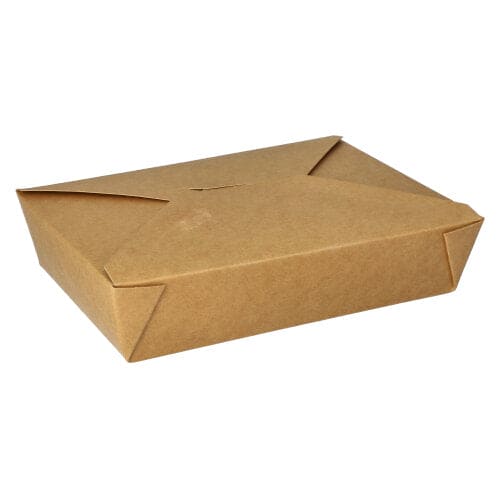 150 Takeaway Food Containers 1500ml, 4.8cm x 14cm Brown