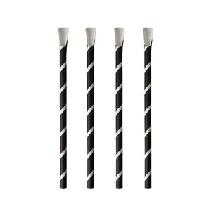 paper straw with spoon