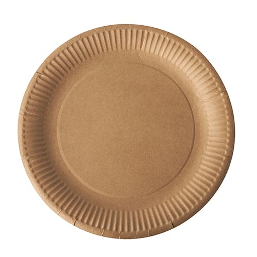brown paper plate 