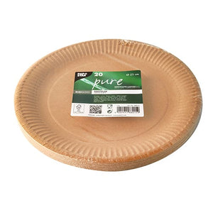 400 Brown Plates, Ø23cm