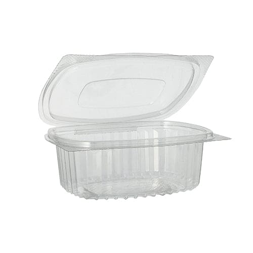 750 375ml Clear Salad Bowl's with Lids, 5cm x 11.5cm