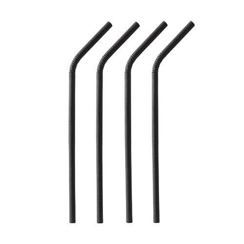 black paper straws 