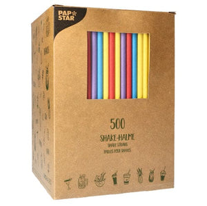 Assorted Colour Paper Straws - 3000 units