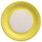 yellow paper plate