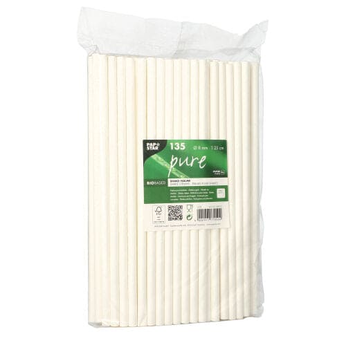 6750 White Paper Straws