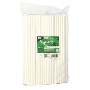 White Paper Straws - 6750 units
