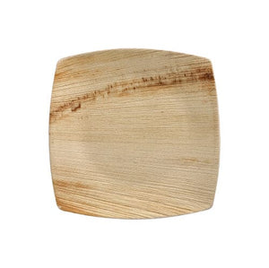100 Palm Leaf Plates, 26cm x 26cm Nature