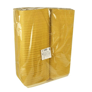 200 2-Compartment Food Boxes, 7.5cm x 24.3cm Gold